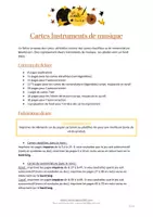 Aperçu - Apprentissages en autonomie - Cartes Type Montessori - Instruments de musique - Page 1