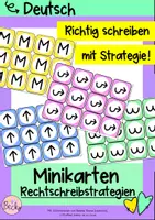 Vorschau - Poster - Rechtschreibstrategien Minikarten - Deckblatt