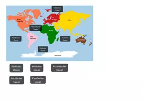 Vorschau - Stationenlernen - Weltkarte, Unsere Welt, Atlas, Montessori, Puzzle Spiel - Seite 3