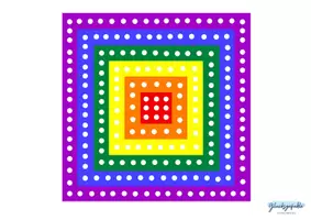 Vorschau - Stationenlernen - Regenbogen Formen Tupfbild mit Wattestäbchen, Fingerfarbe - Seite 2