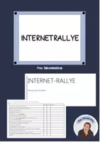 Vorschau - Arbeitsblätter - Internetrallye - Deckblatt