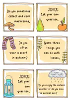 Vorschau - Spiele - Autumn - Stop & Swap Cards / Simple Present - Seite 1