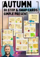Vorschau - Spiele - Autumn - Stop & Swap Cards / Simple Present - Deckblatt