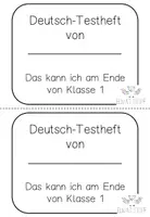 Vorschau - Arbeitsblätter - Deutsch-Testheft Ende Klasse 1 - Seite 2