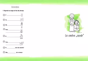 Vista previa - Unidades / Secuencias / Situaciones de Aprendizaje - Paquete de materiales: Le verbe avoir (tener en francés/ FLE) - página 1
