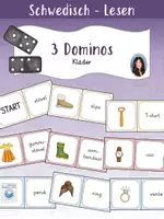 Vorschau - Spiele - Domino - Kläder (schwedisch) - Deckblatt