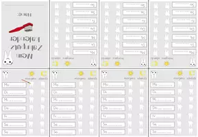 Vorschau - Arbeitsblätter - Mein Zahnputzkalender - Seite 1