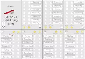 Vorschau - Arbeitsblätter - Mein Zahnputzkalender - Seite 2