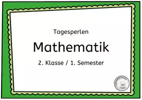 Vorschau - Poster - Mathematik: 180 Aufgabenplakate für jeden Tag - 2. Kl. D/A - Deckblatt