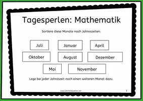 Vorschau - Poster - Mathematik: 180 Aufgabenplakate für jeden Tag - 2. Kl. D/A - Seite 1