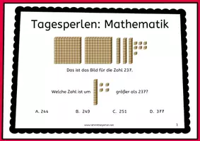 Vorschau - Poster - Mathematik: 180 Aufgabenplakate für jeden Tag - 3.Kl. D/A - Seite 1