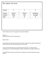 Vorschau - Arbeitsblätter - Mini Logical The house - Leseverständis für Englisch-Anfänger - Seite 1
