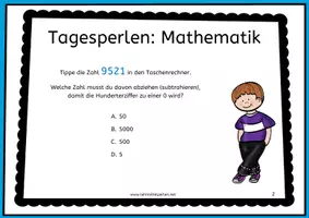 Vorschau - Poster - Mathematik: 180 Aufgabenplakate für jeden Tag - 4. Kl. D/A - Seite 2