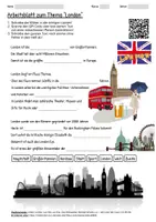 Vorschau - Arbeitsblätter - Arbeitsblatt "London" + Onlineübung & MP3 + Mindmap + Infografiken - Deckblatt