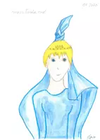 Vorschau - Mal- und Bastelvorlagen - Ausmalbild Prinzessin Taschentuch - Deckblatt