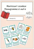Vorschau - Fördermaterial/Inklusion - Materialpaket Montessori Lesedosen Phonogramme - Seite 1
