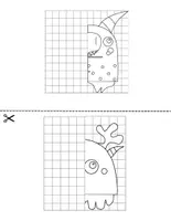 Vorschau - Arbeitsblätter - Monster Symmetrie - geeignet ab der 1. Klasse - Seite 3