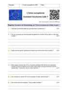 Vorschau - Arbeitsblätter - Hörsehverstehen (B1): L'Union européenne - comment fonctionne-t-elle ? - Seite 1