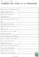 Aperçu - Feuilles d'exercices - dictée pratiquée "Was wollen wir am Wochenende machen" Orte in der Stadt Allemand - Page 2