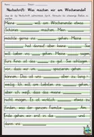 Aperçu - Feuilles d'exercices - dictée pratiquée "Was wollen wir am Wochenende machen" Orte in der Stadt Allemand - Page 3