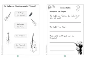 Vorschau - Arbeitsblätter - Unterrichtssequenz Tina und das Orchester - die Streichinstrumente - Seite 3