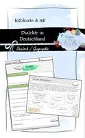 Vorschau - Arbeitsblätter - Deutschlands Dialekte: Infokarte und AB - Deckblatt