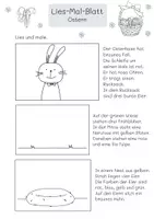 Vorschau - Arbeitsblätter - Lies-Mal-Blatt Ostern - Deckblatt