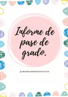 Vista previa - Hojas de trabajo - Informe de pase de grado - Portada