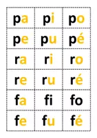 Aperçu - Cartes / Images - Syllabes à imprimer - Page 2