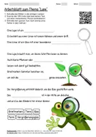 Vorschau - Arbeitsblätter - Lernposter + Arbeitsblatt "Lupe" + Onlineübung & MP3 + Mindmap + Infografik - Seite 1