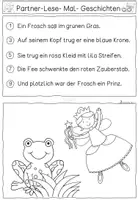 Vorschau - Arbeitsblätter - Lesen & Malen - Partnerübung - Seite 3