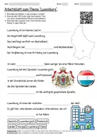 Vorschau - Arbeitsblätter - Lernposter + Arbeitsblatt "Luxemburg" + Onlineübung & MP3 + Mindmap + Infografik - Seite 1