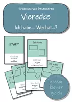 Vorschau - Spiele - Besondere Vierecke - Ich habe…Wer hat…? (Mathematikspiel) - Deckblatt