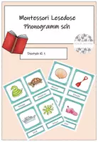Vorschau - Bildkarten - Montessori Lesedose Phonogramm sch - Deckblatt