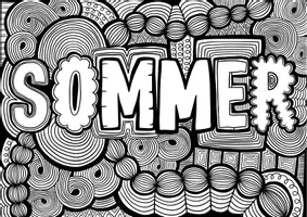 Vorschau - Mal- und Bastelvorlagen - Sommer Zentangle - Kunst für das Ende des Schuljahres ✍🏻☀️ - Seite 3