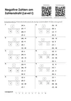 Vorschau - Arbeitsblätter - Negative Zahlen am Zahlenstrahl - AB Multiple Choice - Deckblatt