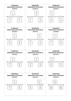 Vorschau - Aufgabenkarten - Zahlenstrahl mit Komma - Karteikarten - Deckblatt