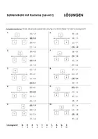 Vorschau - Arbeitsblätter - Zahlenstrahl mit Komma - AB Multiple Choice - Seite 1