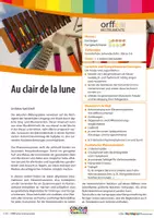 Vorschau - Stundenentwürfe - Au clair de la lune - Orff, leicht gemacht - Deckblatt