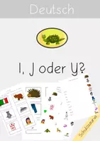 Vorschau - Arbeitsblätter - Deutsch Richtiges Schreiben I, J oder Y - Deckblatt
