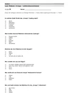 Vorschau - Arbeitsblätter - Lutz Hübner - Creeps - Lektüretest - Drama Lesetest Gruppe A B mit Lösung - Seite 1