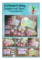 Vorschau - Spiele - SPARPAKET: Stationentraining Division mit Rest - Deckblatt
