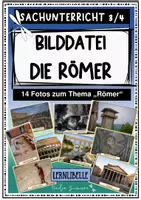 Vorschau - Bildkarten - Die Römer - Bild-/ Fotodatei für den Sachunterricht Klasse 3 und 4 - Deckblatt