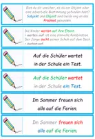 Vista previa - Hojas de trabajo - Deutsch: Satzglieder - Übungskarten - página 3