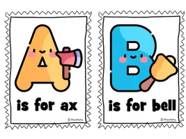 Vorschau - Arbeitsblätter - Alphabet - flashcards and wordcards - Seite 1