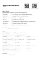 Vorschau - Arbeitsblätter - Wolfgang Amadeus Mozart Infotext und Lösungen - Seite 1