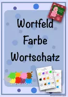 Vorschau - Stationenlernen - Materialpaket: Wortfeld Farben - Deckblatt