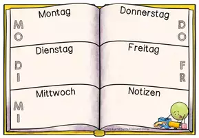 Vorschau - Poster - Hausaufgabentafel für die 1. Klasse - Seite 1