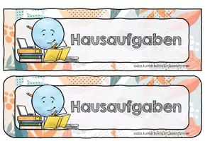 Vorschau - Poster - Hausaufgabentafel für die 1. Klasse - Seite 2