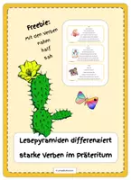 Aperçu - Inclusion - Lesepyramiden Präteritum Freebie - Page de couverture